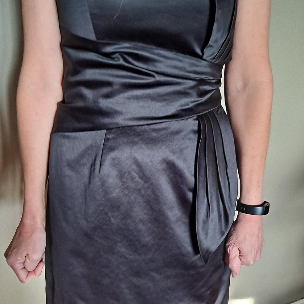Max and Cleo Black Strapless Dress
